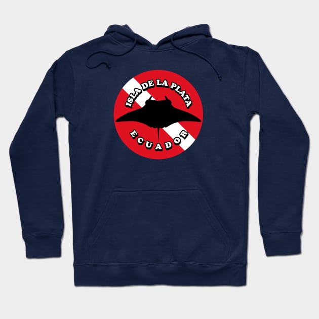 Isla De La Plata Ecuador | Manta Ray Scuba Diving Hoodie by TMBTM